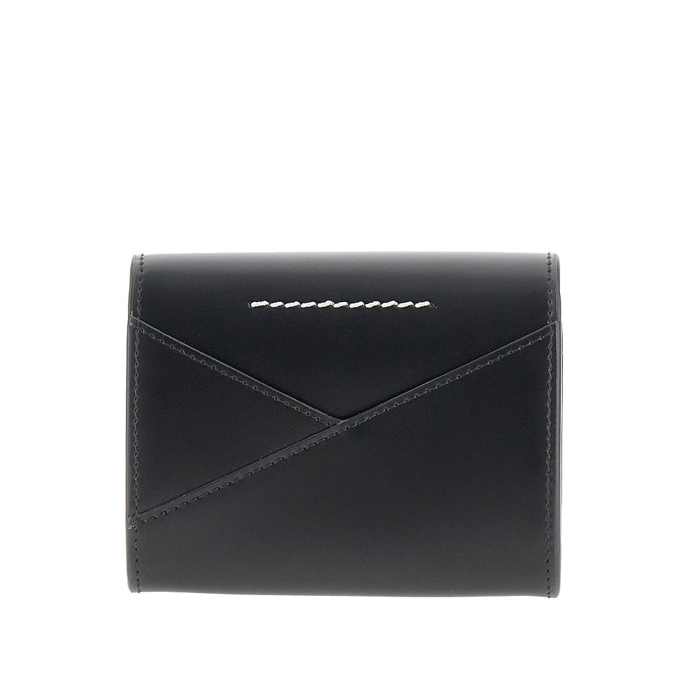 Rubberized leather small wallet