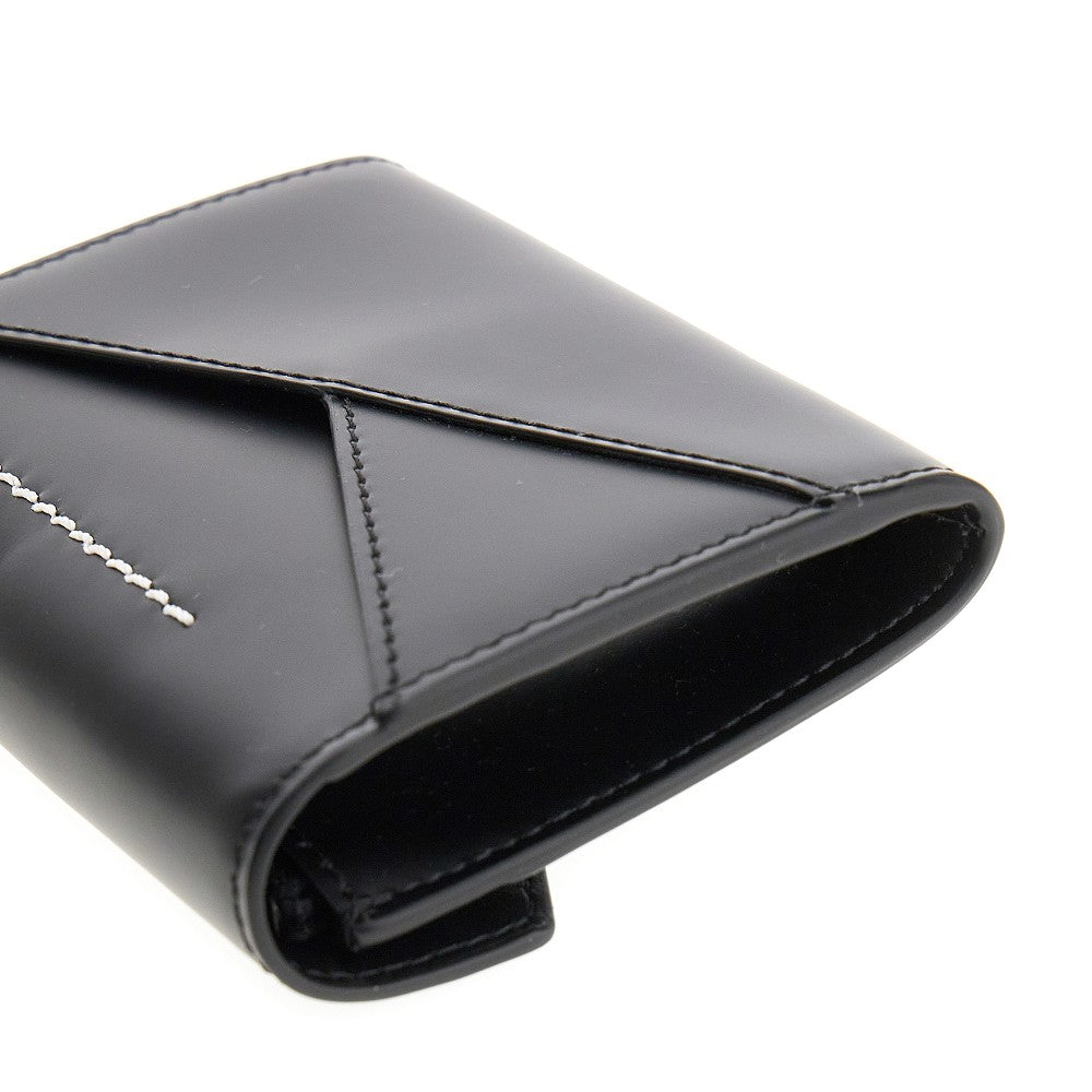 Rubberized leather small wallet