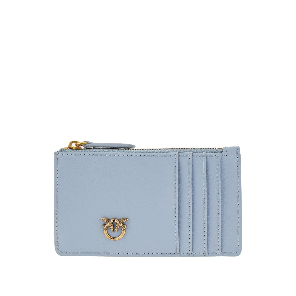 'Love Birds' leather cardholder