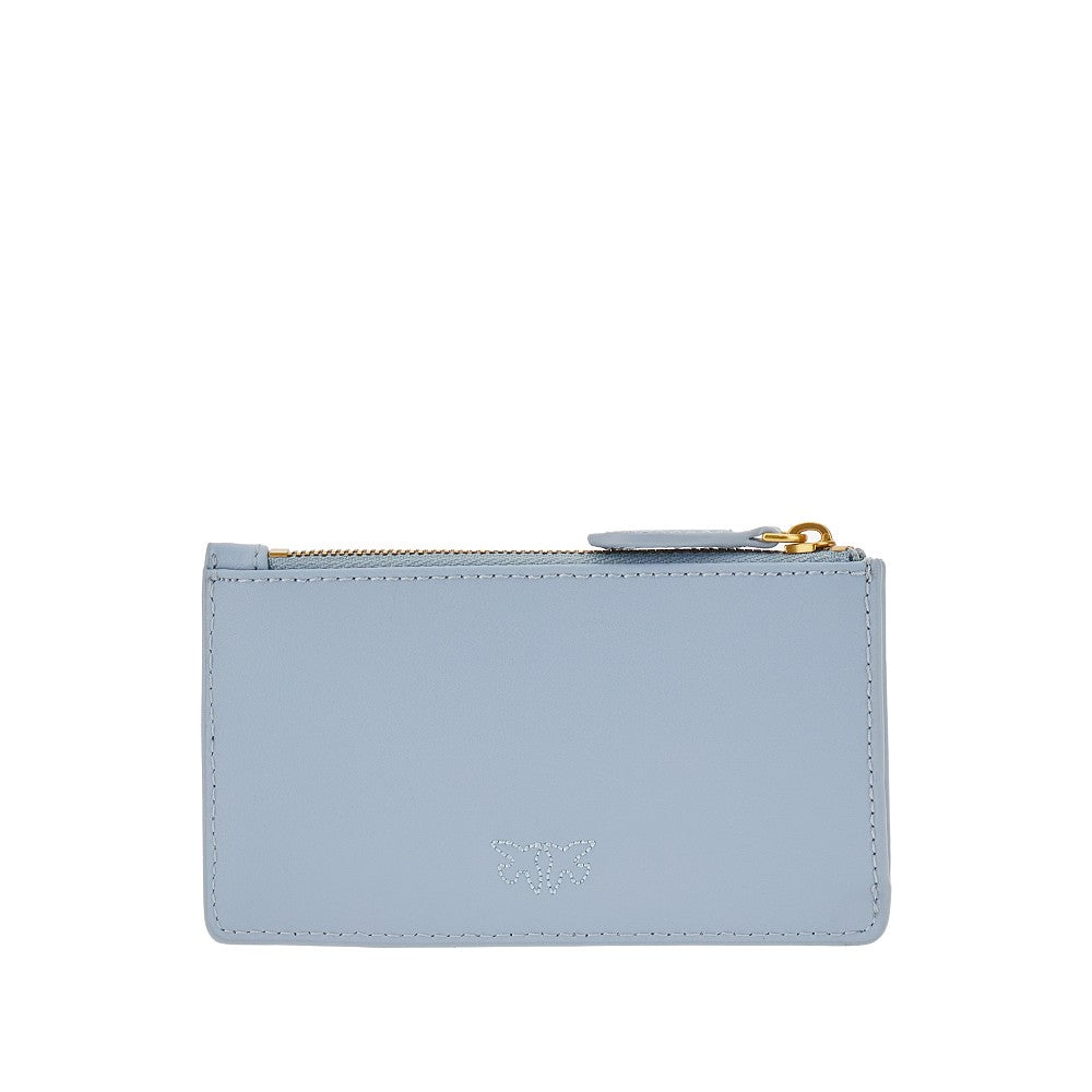 'Love Birds' leather cardholder