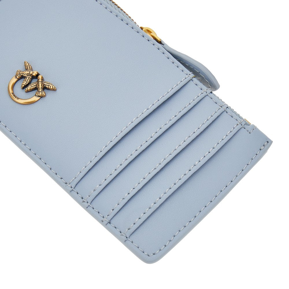 'Love Birds' leather cardholder