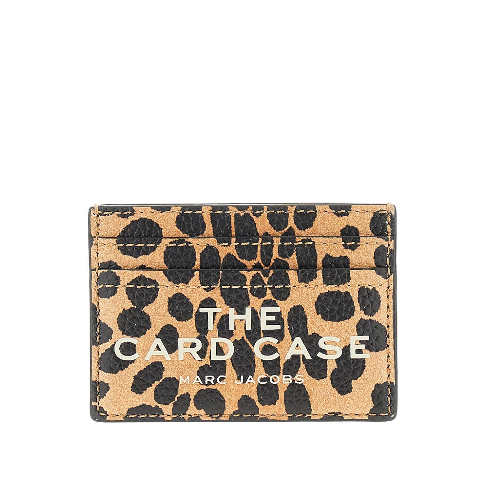 Portacarte in pelle stampa Cheetah