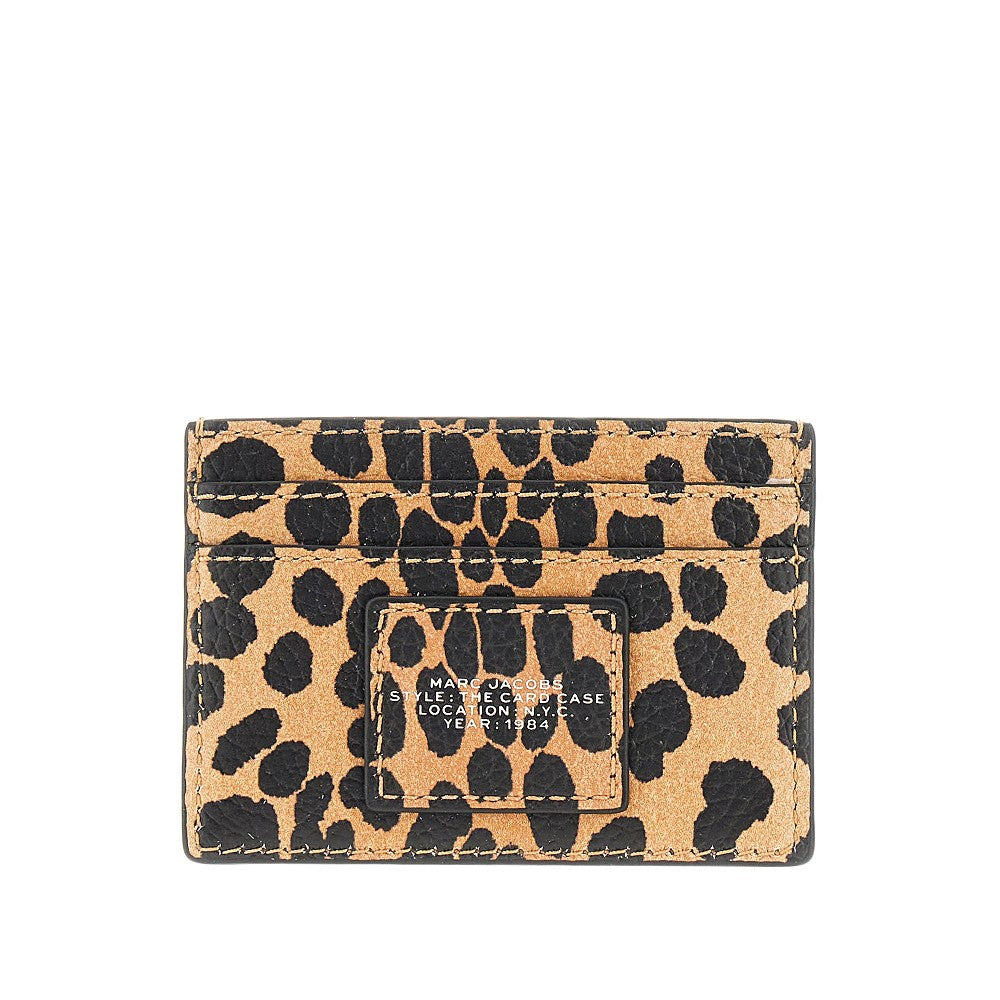 Portacarte in pelle stampa Cheetah