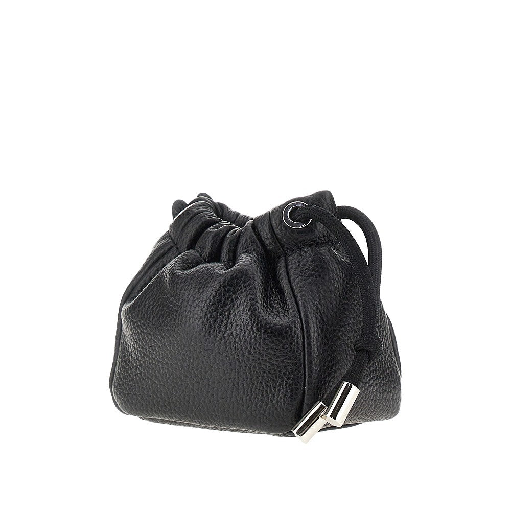 'Nano Hilary' grained faux leather pouch