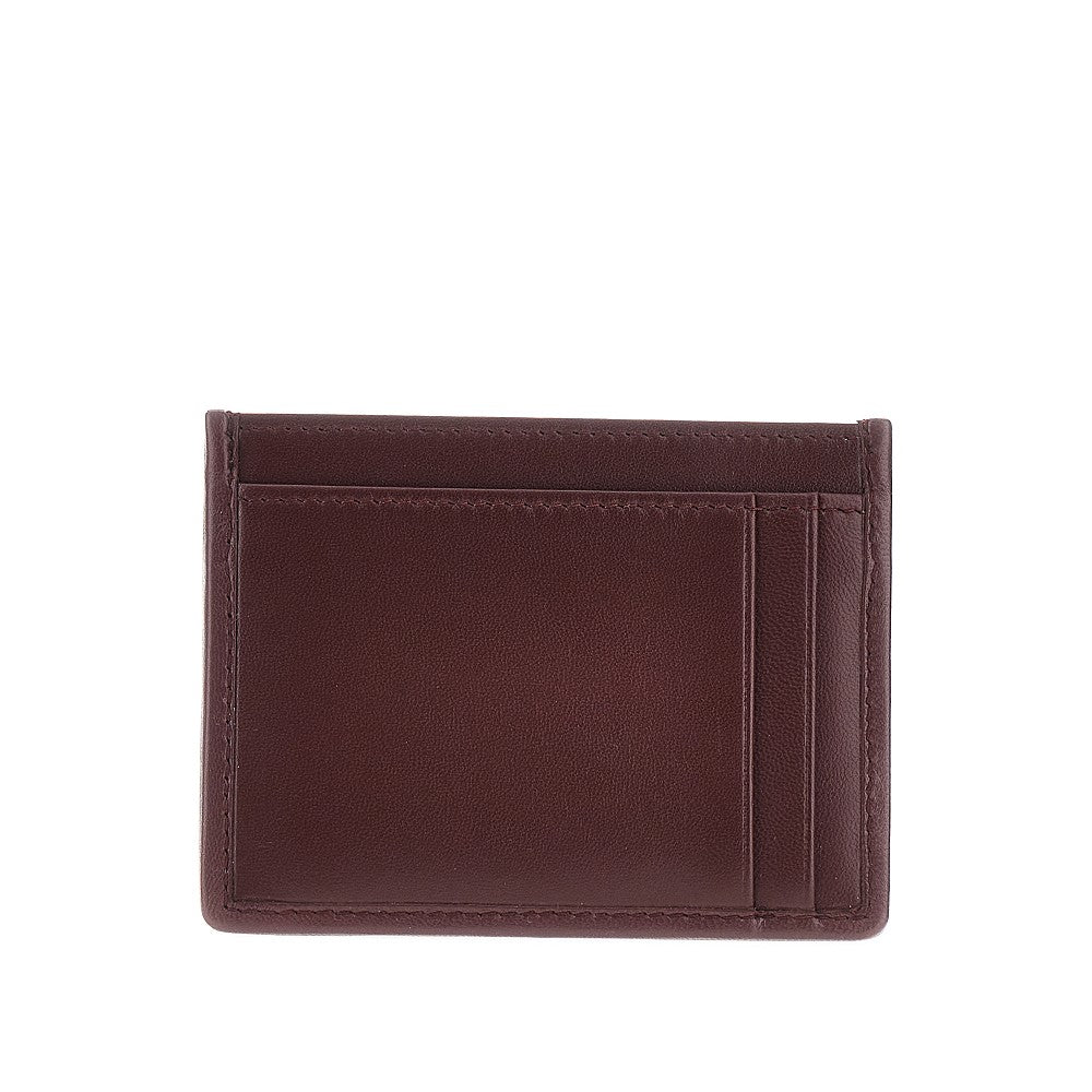 Matelassé nappa leather cardholder