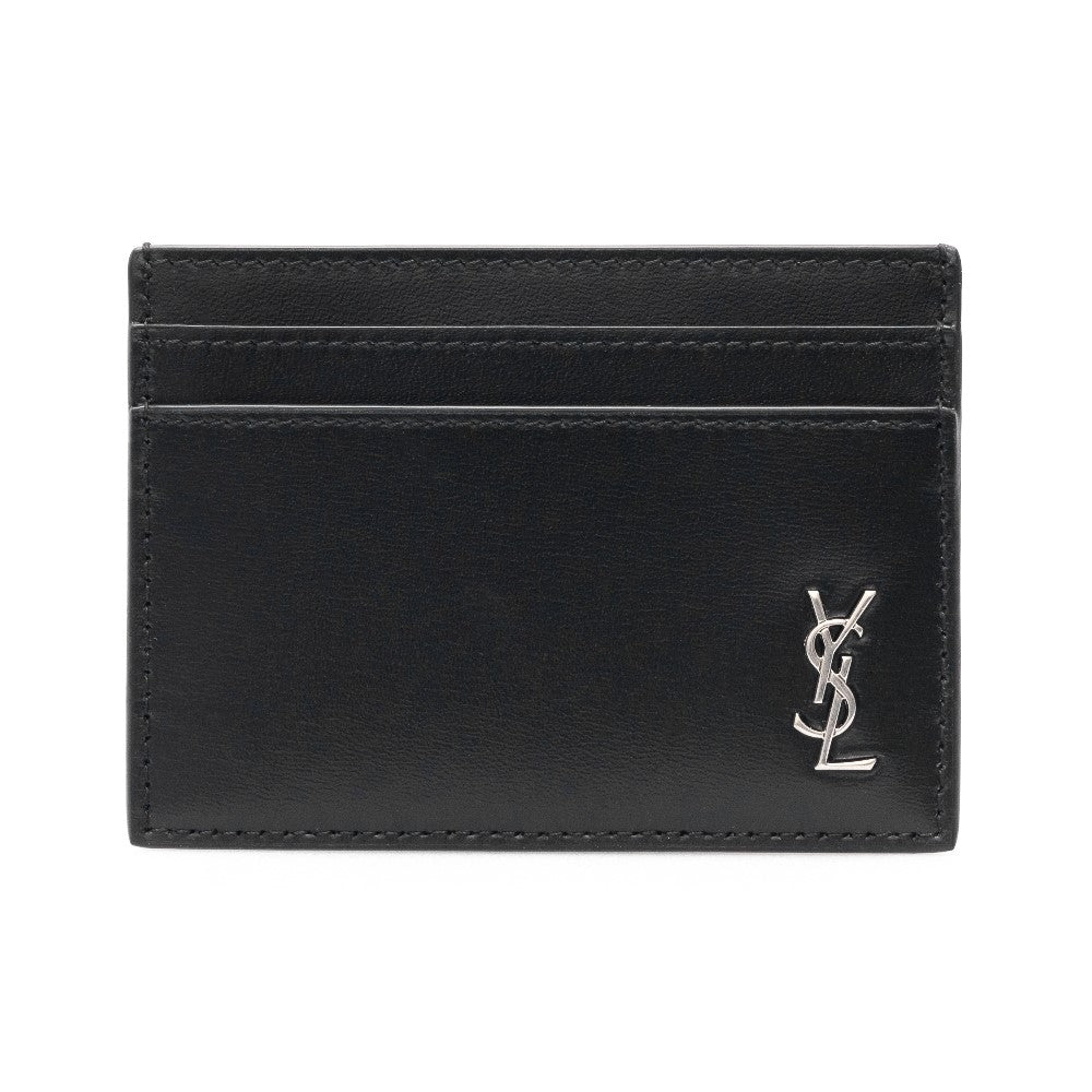 Portacarte in pelle con monogram