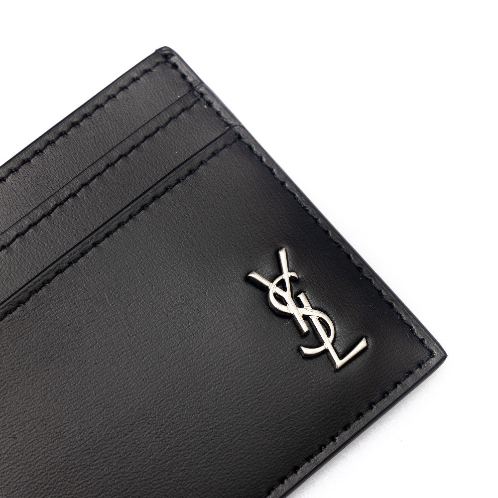Portacarte in pelle con monogram