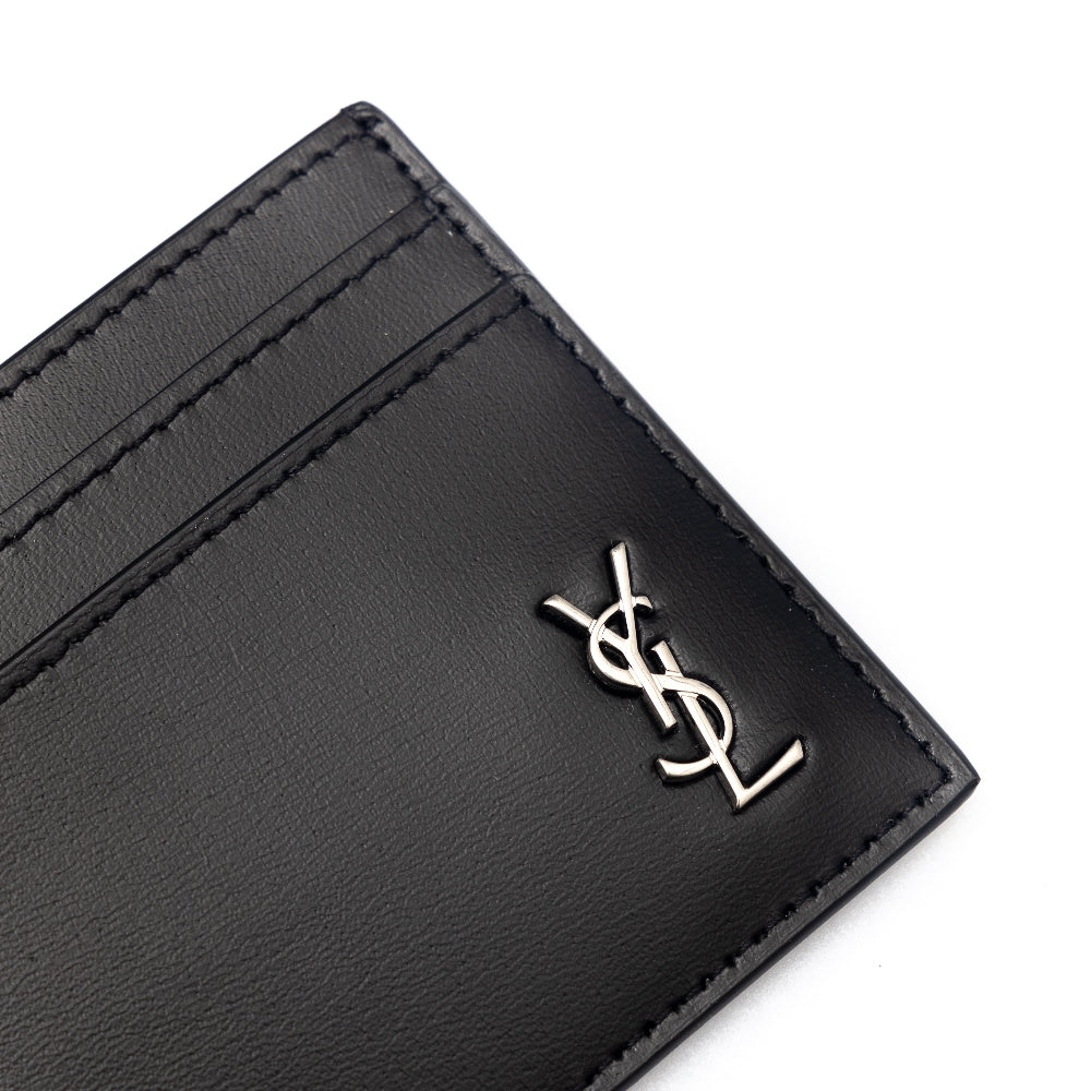 Portacarte in pelle con monogram