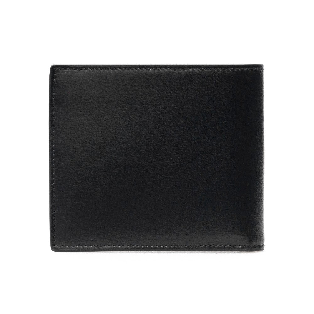 Smooth leather bi-fold wallet