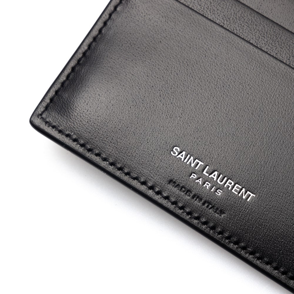 Smooth leather bi-fold wallet