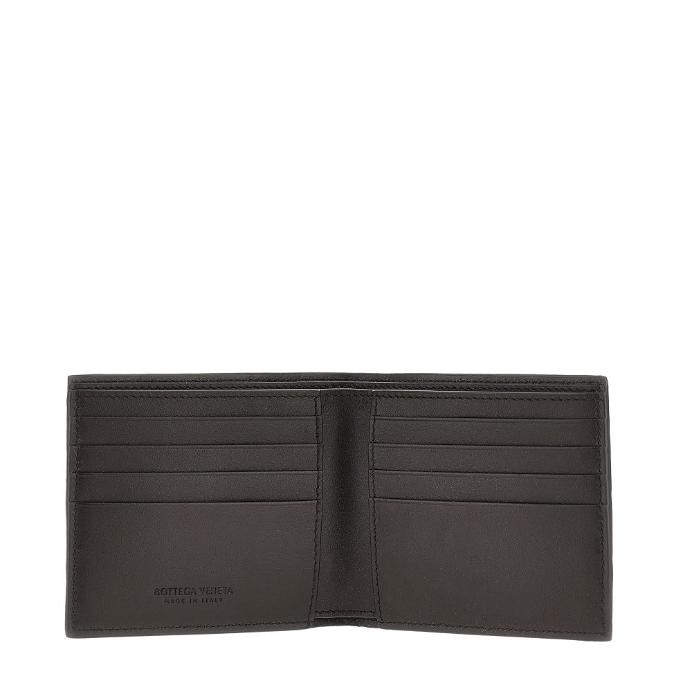 'Intrecciato' leather bi-fold wallet