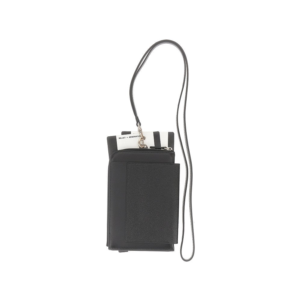 'Passport' leather phone holder pouch