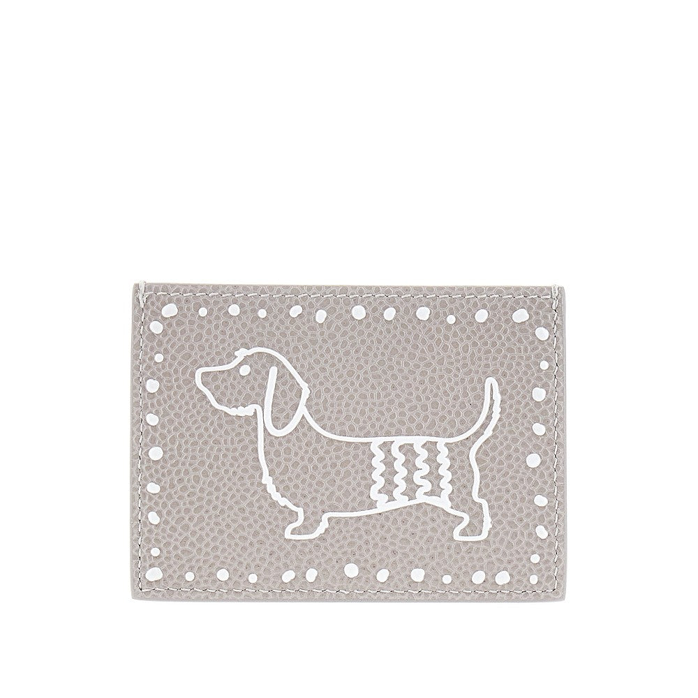 Hector print grained leather cardholder