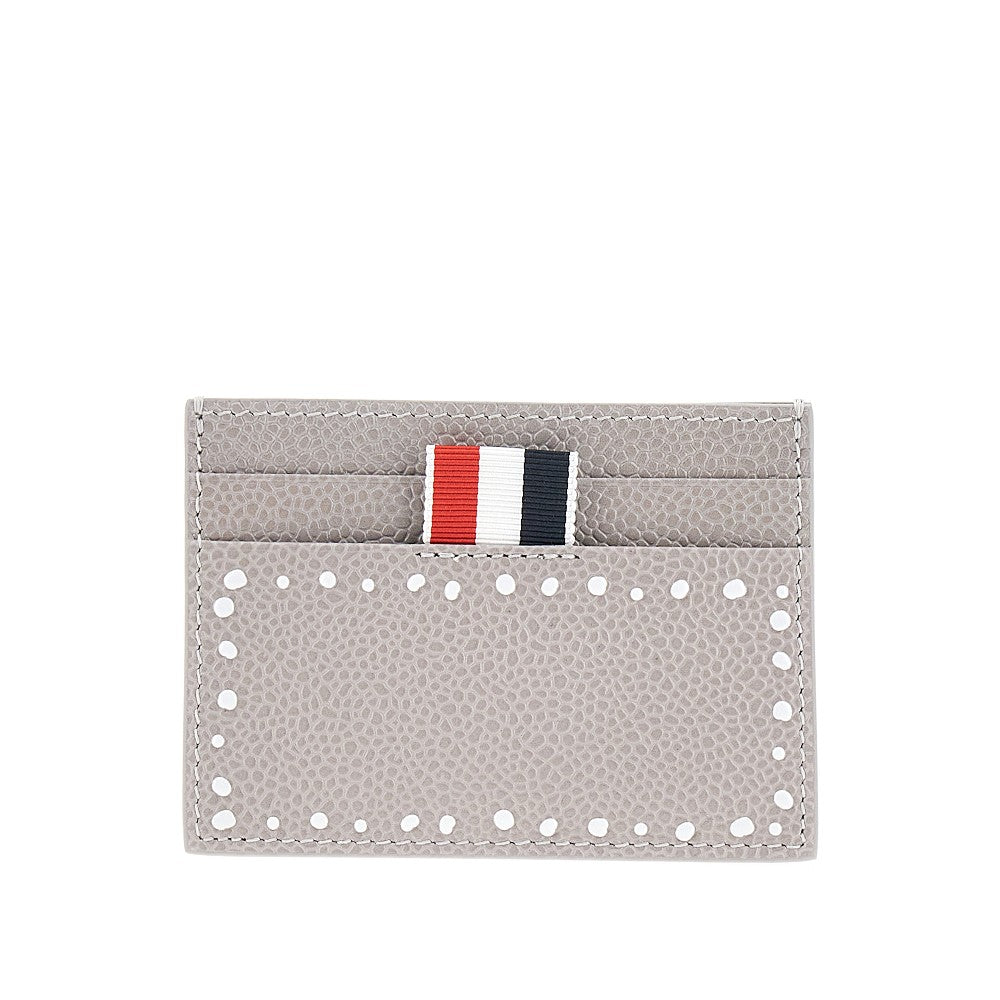 Hector print grained leather cardholder
