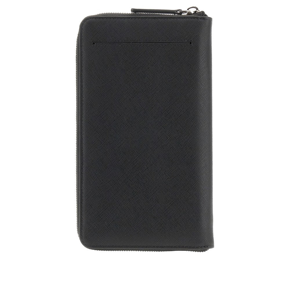 Saffiano faux leather organizer pouch