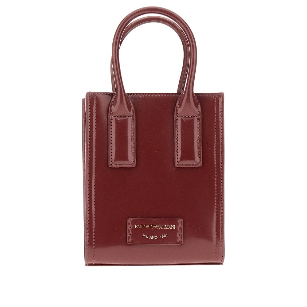 Mini bag in simil pelle spazzolata