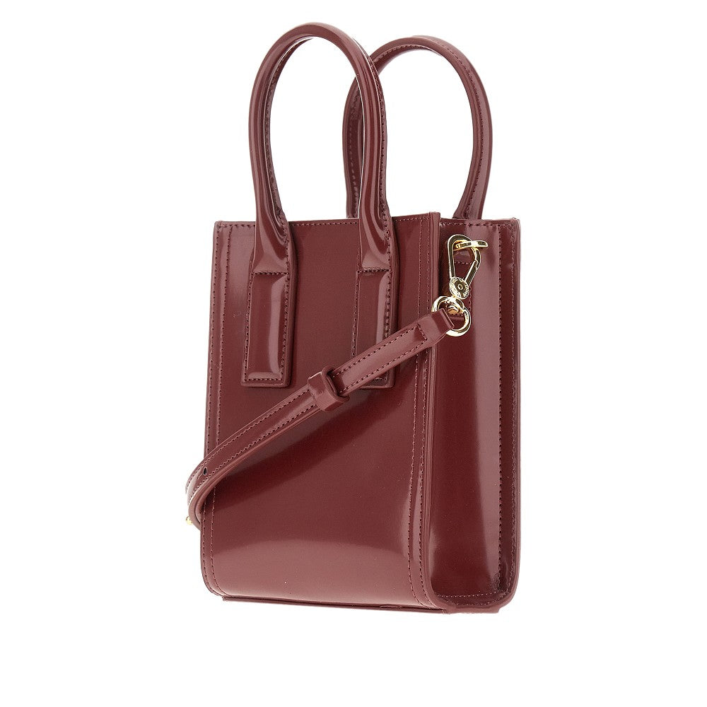 Mini bag in simil pelle spazzolata