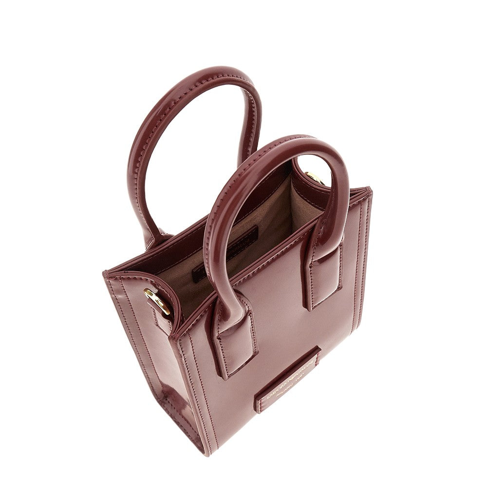 Mini bag in simil pelle spazzolata