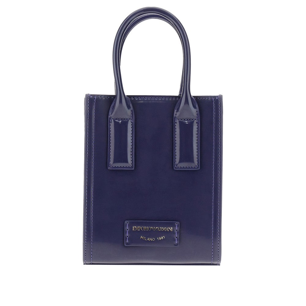 Spazzolato faux leather mini bag