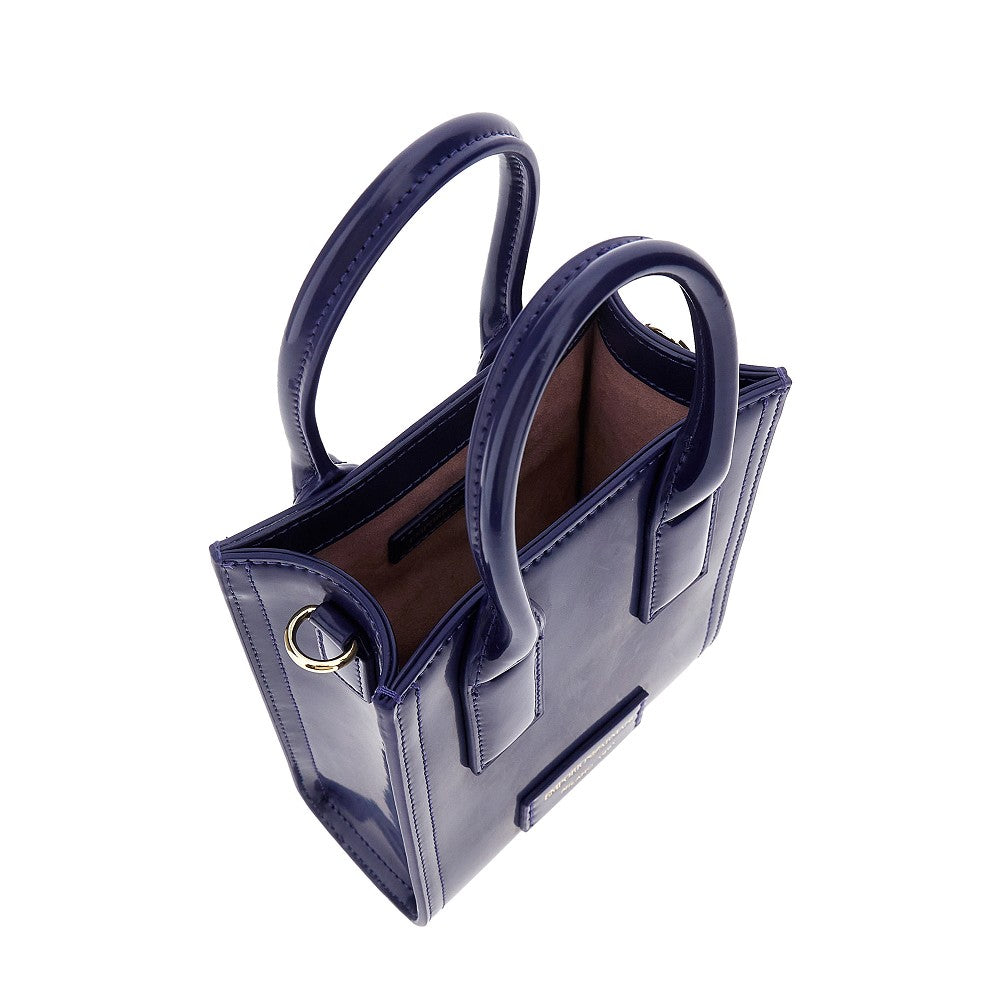 Spazzolato faux leather mini bag