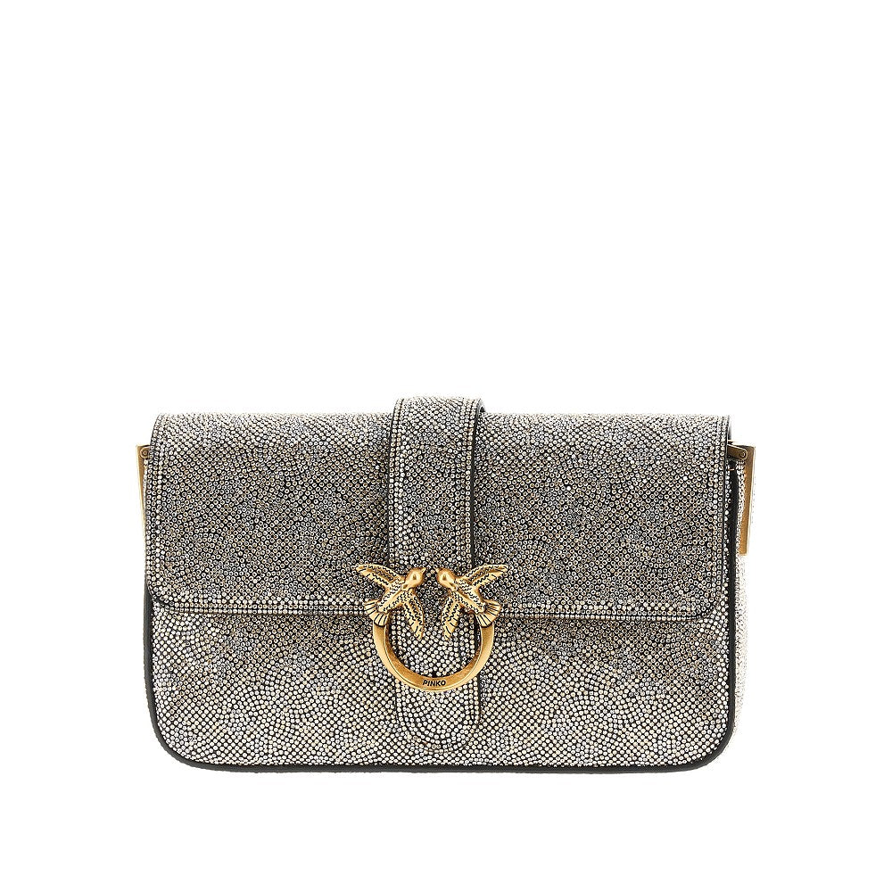 'Love One Slouchy Baby' bag with rhinestone
