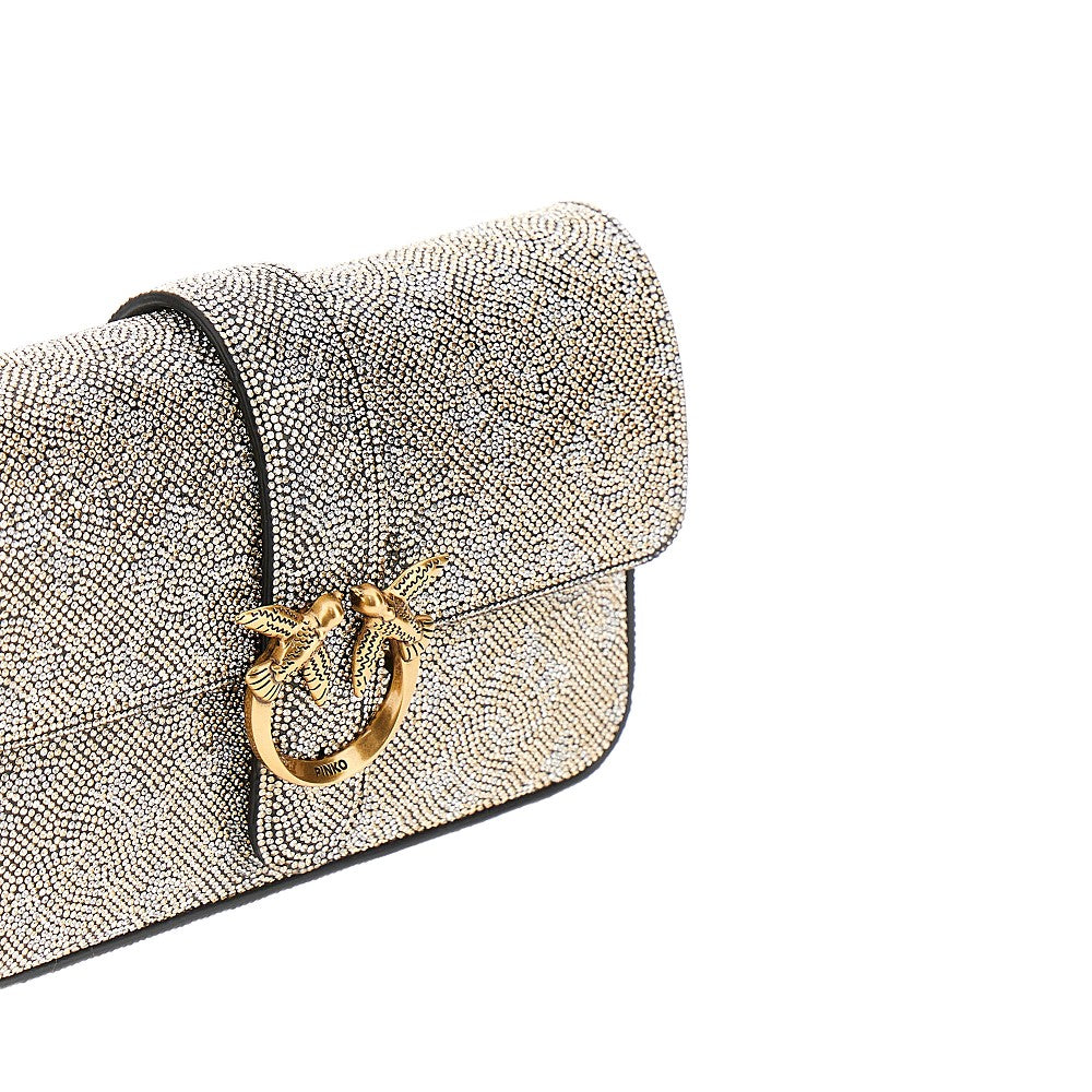 'Love One Slouchy Baby' bag with rhinestone