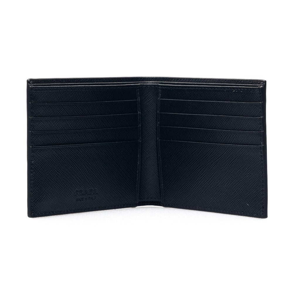 Saffiano leather bi-fold wallet