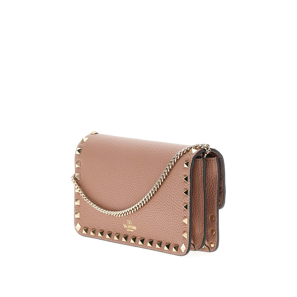 Pochette 'Rockstud' in pelle martellata