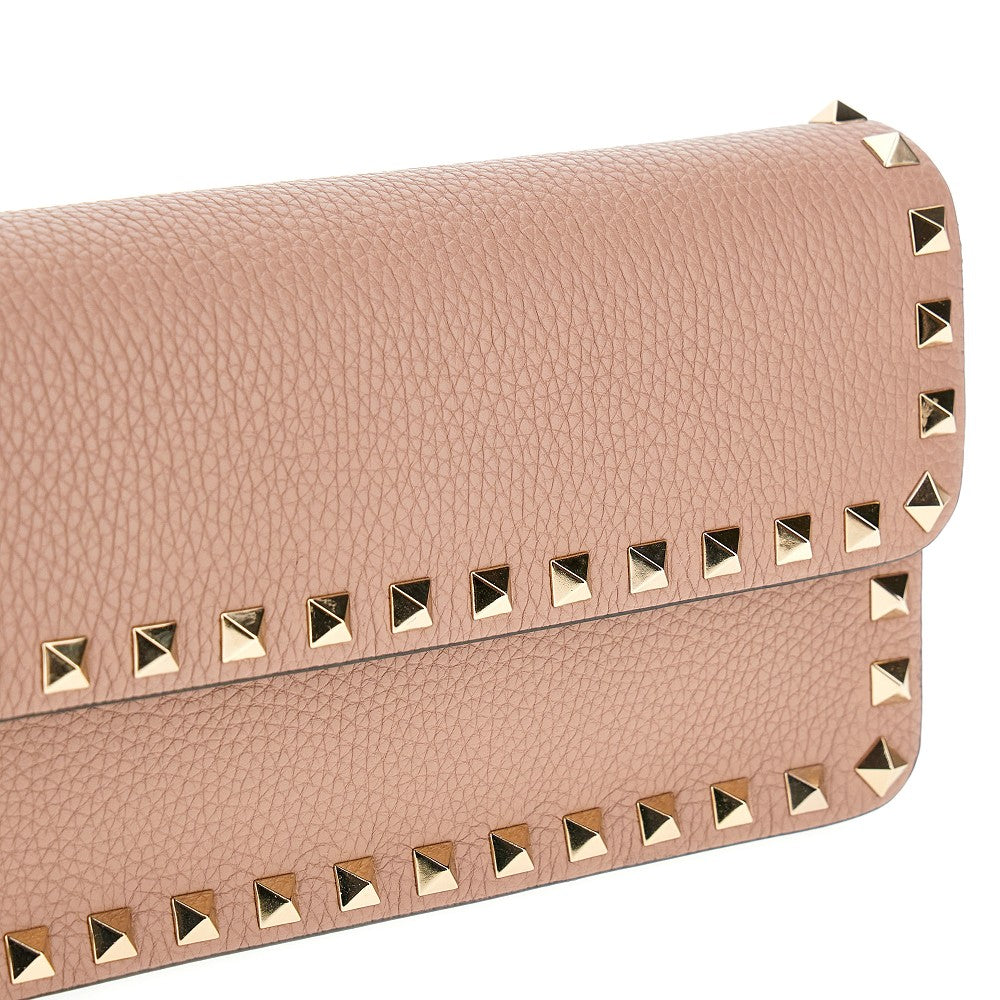 Pochette 'Rockstud' in pelle martellata