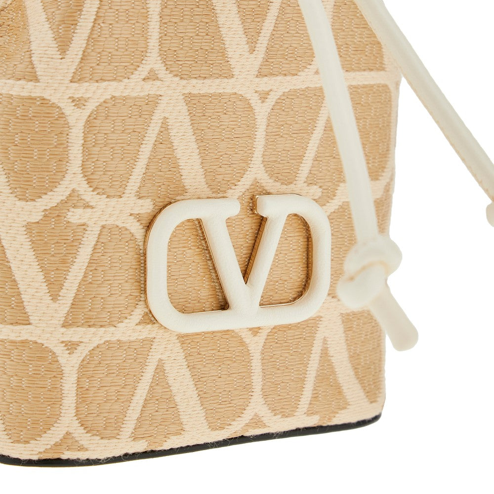 'VLogo Signature' mini bucket bag
