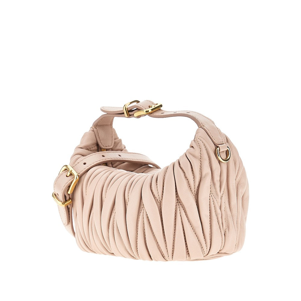 Matelassé nappa leather mini bag