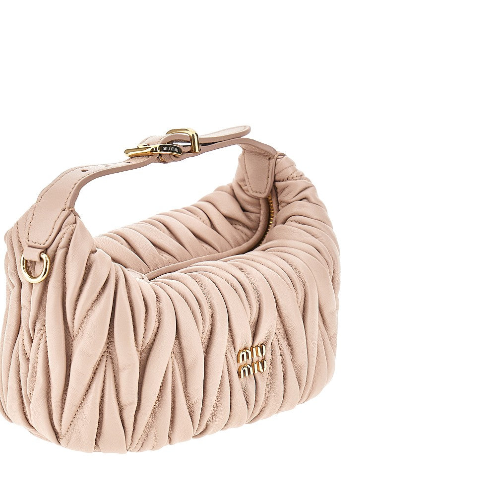 Matelassé nappa leather mini bag