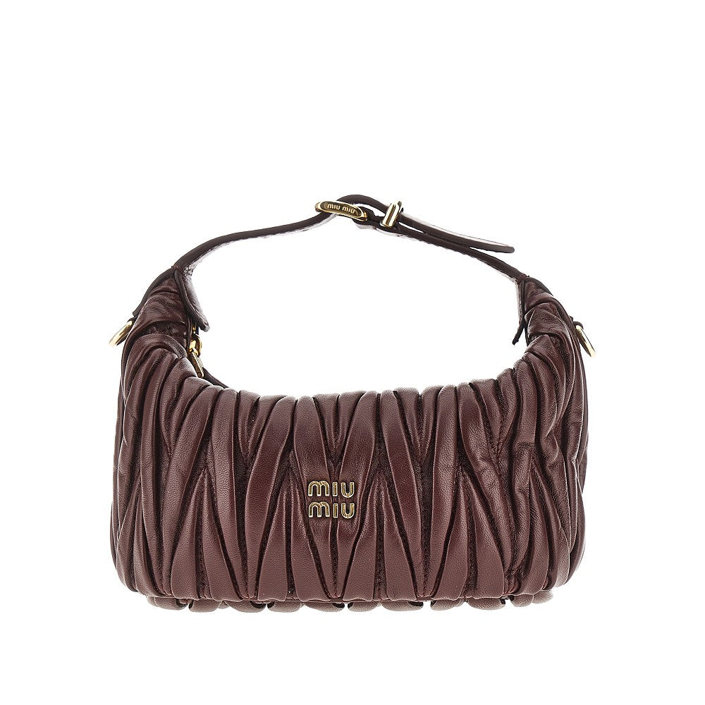 Matelassé nappa leather mini bag