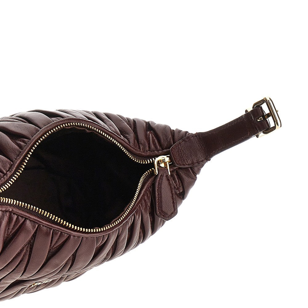 Matelassé nappa leather mini bag