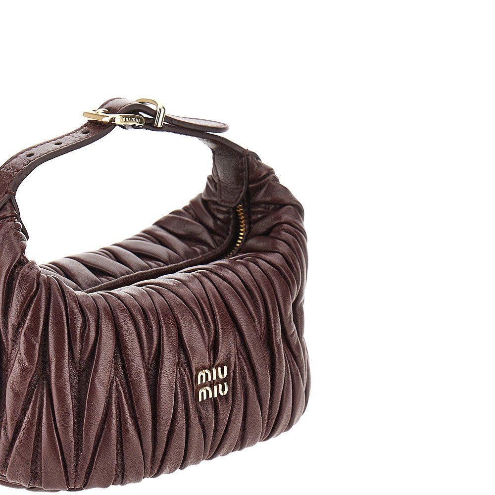 Matelassé nappa leather mini bag