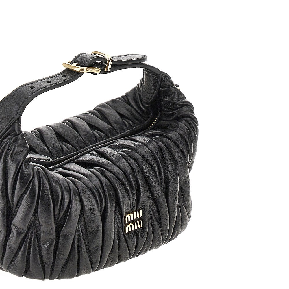 Matelassé nappa leather mini bag