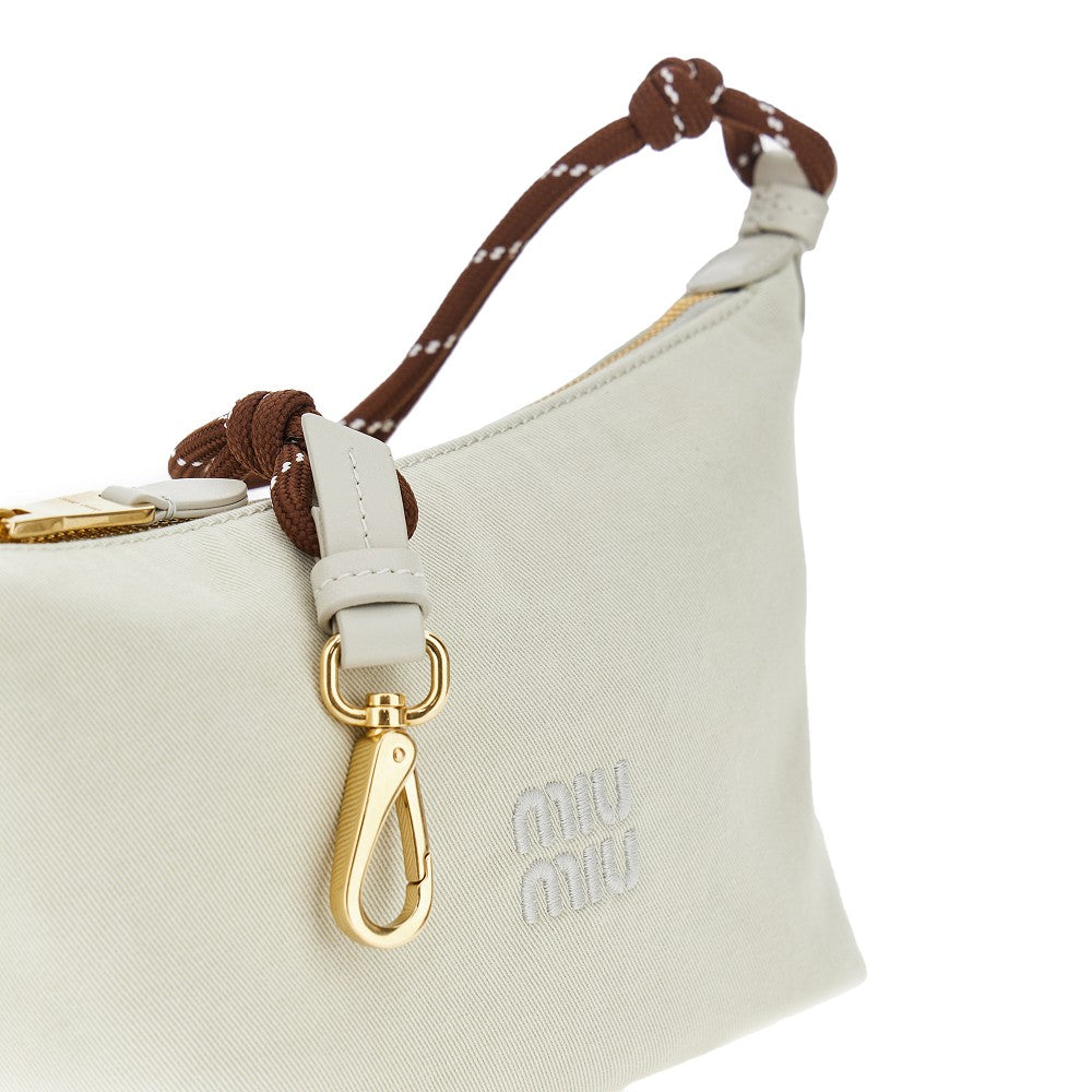 Gabardine bag with trek lace handle