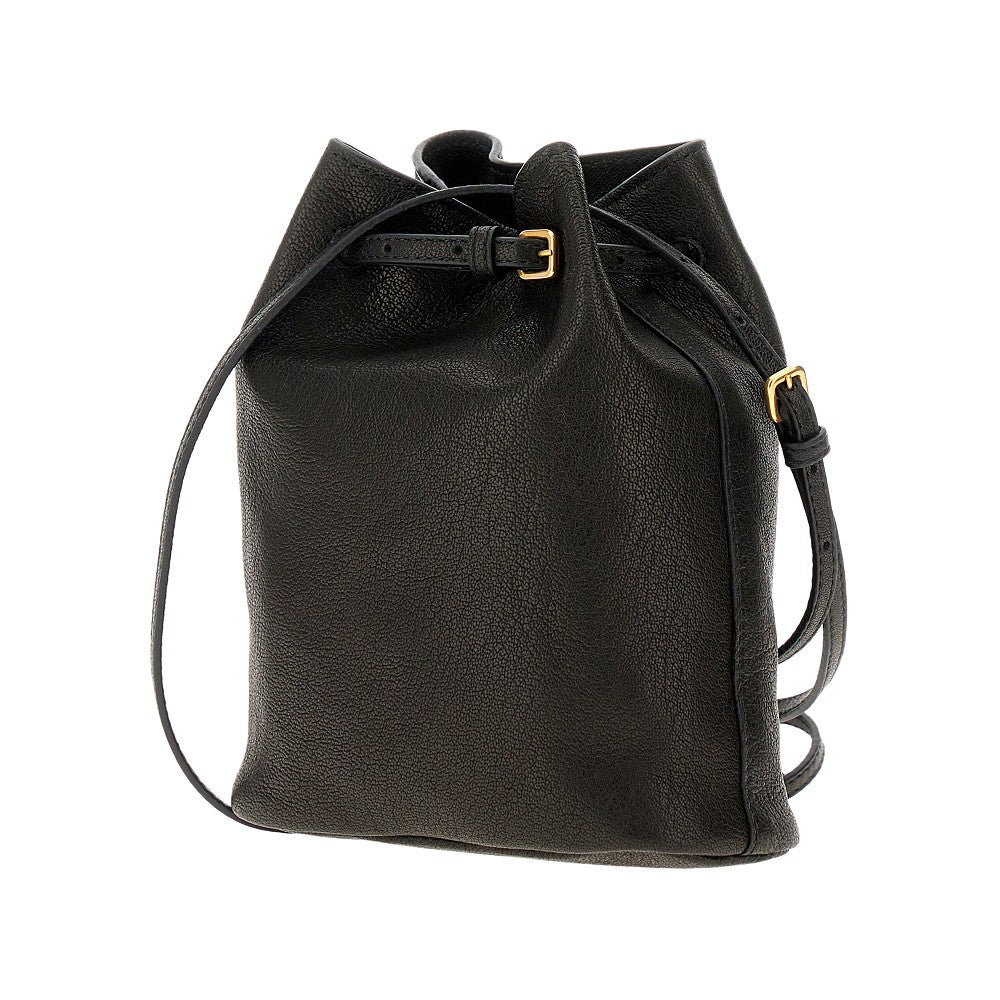 Nappa leather mini bag with embossed logo