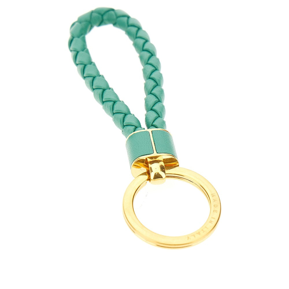Intreccio leather key ring