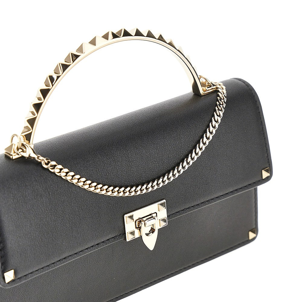 Mini bag in pelle con dettagli Rockstud
