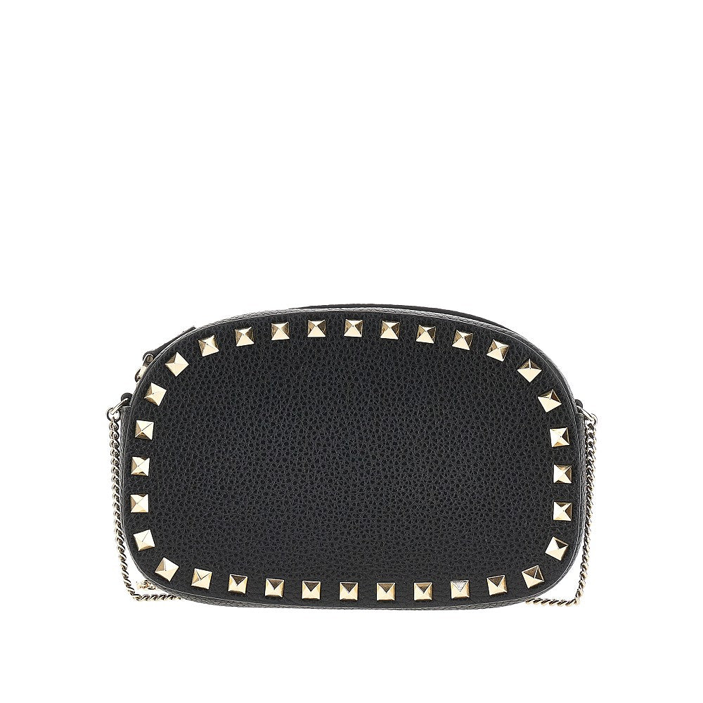 Grained leather 'Rockstud' mini bag