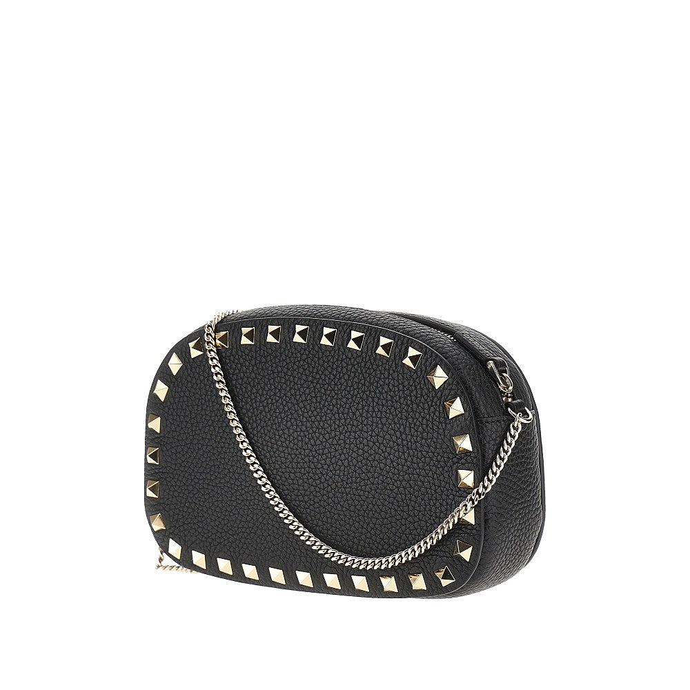 Grained leather 'Rockstud' mini bag