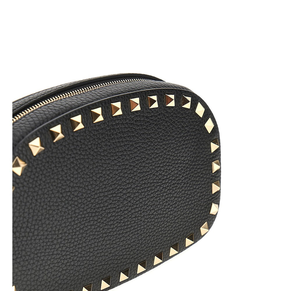 Grained leather 'Rockstud' mini bag