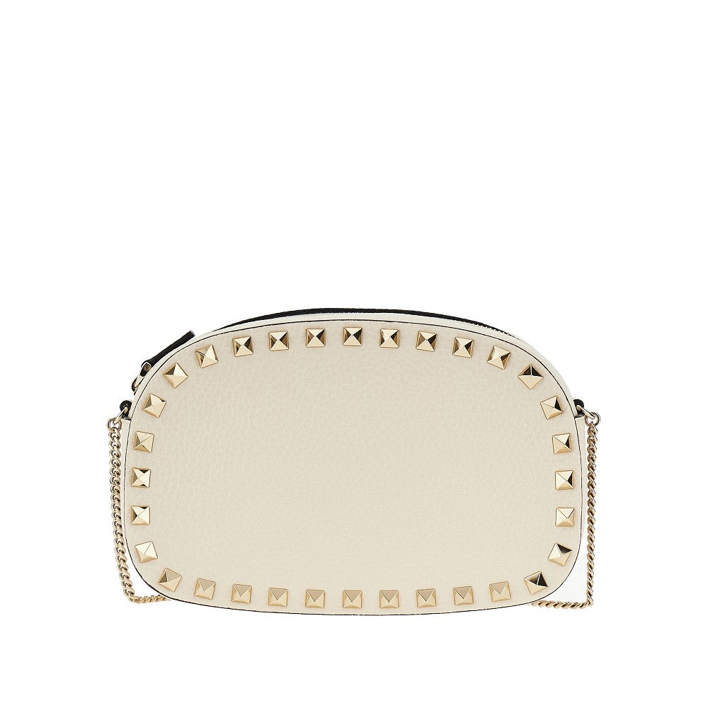 Grained leather 'Rockstud' mini bag
