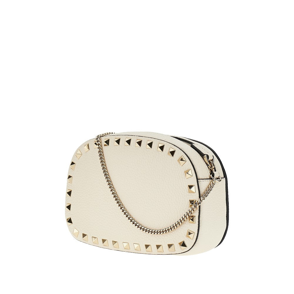 Grained leather 'Rockstud' mini bag