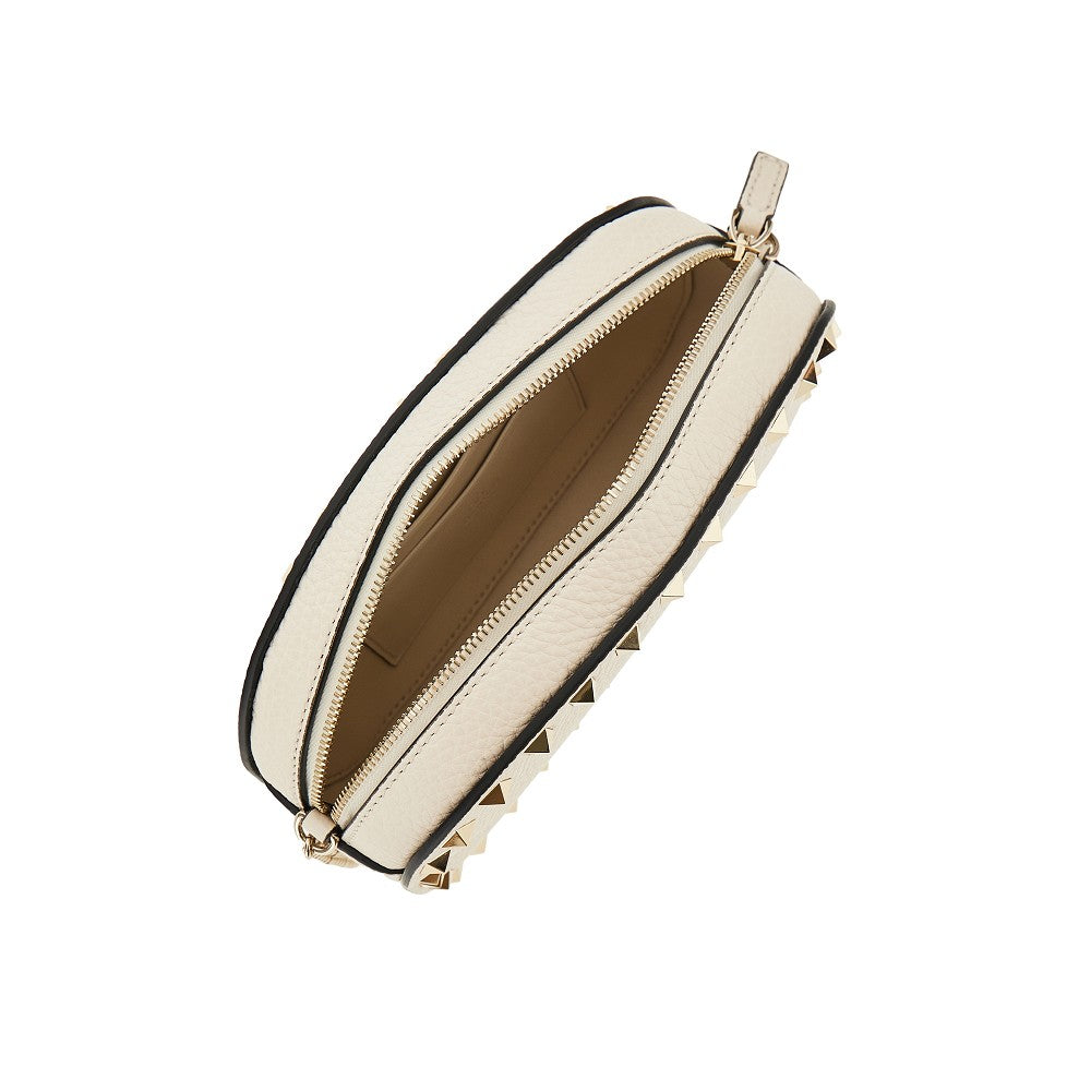 Grained leather 'Rockstud' mini bag