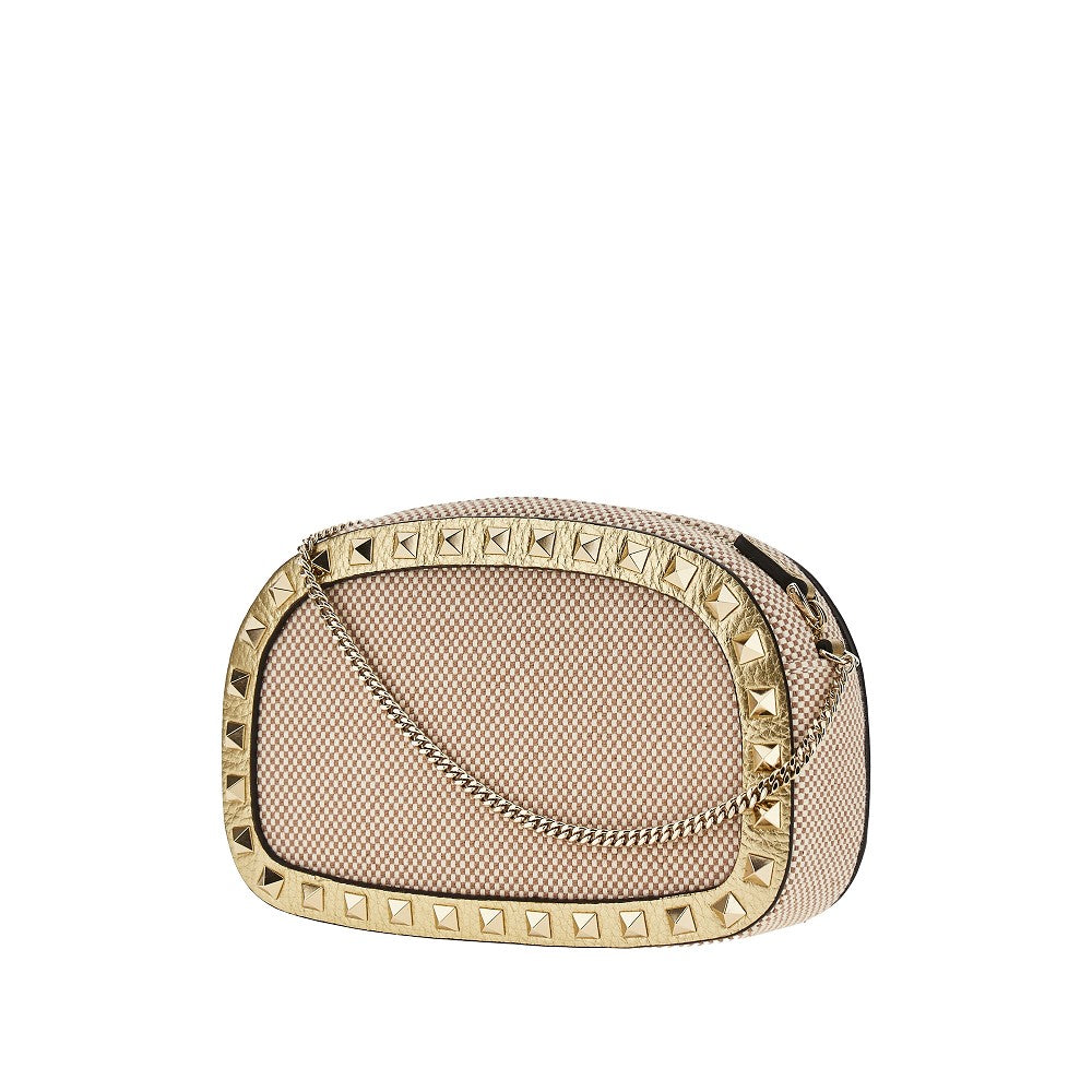 Canvas 'Rockstud' crossbody mini bag