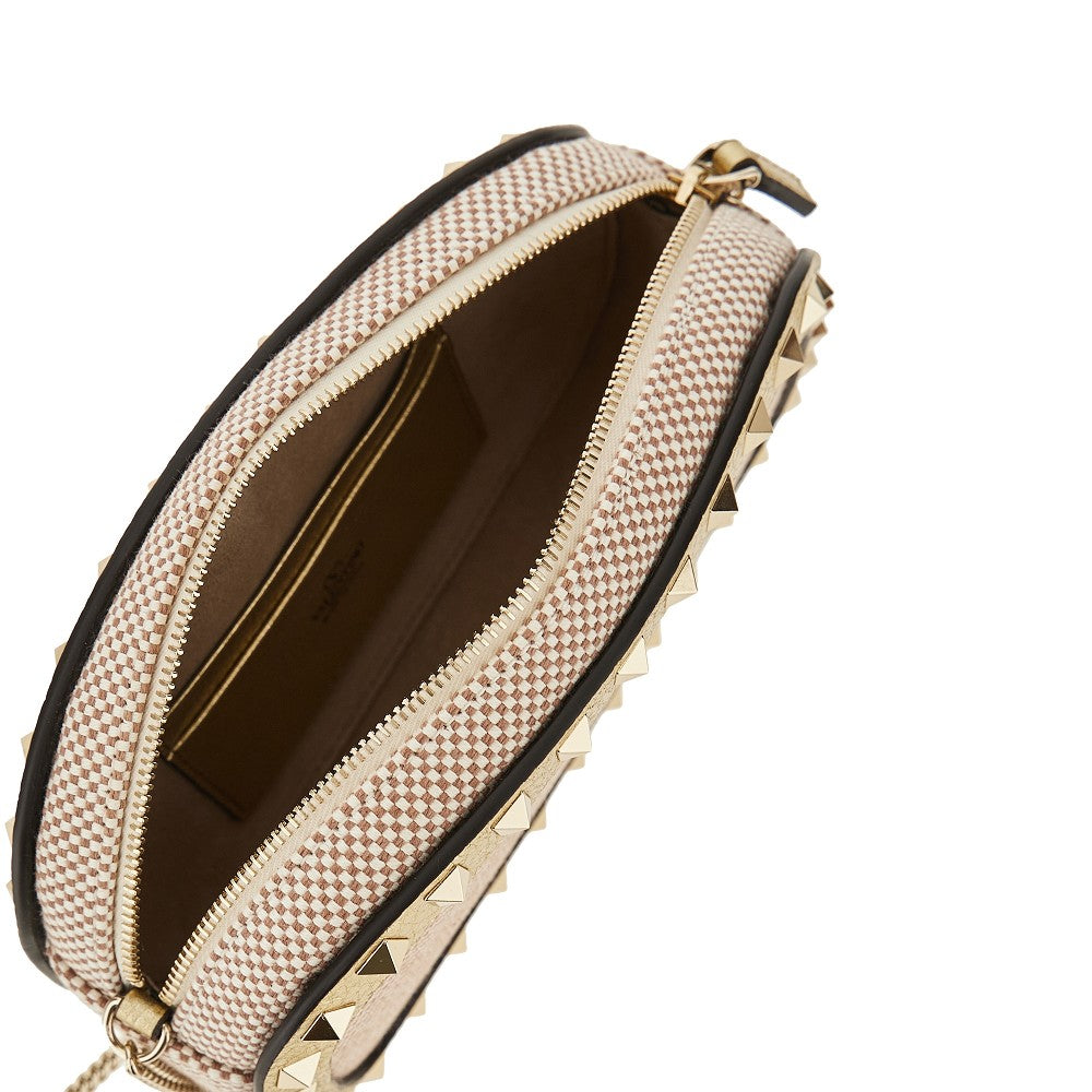Canvas 'Rockstud' crossbody mini bag