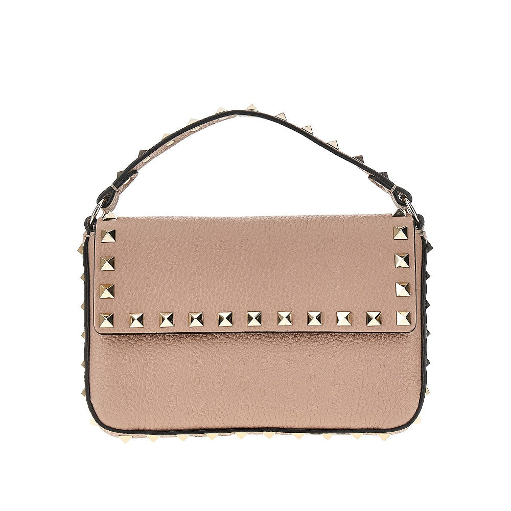 'Rockstud' grain leather mini bag