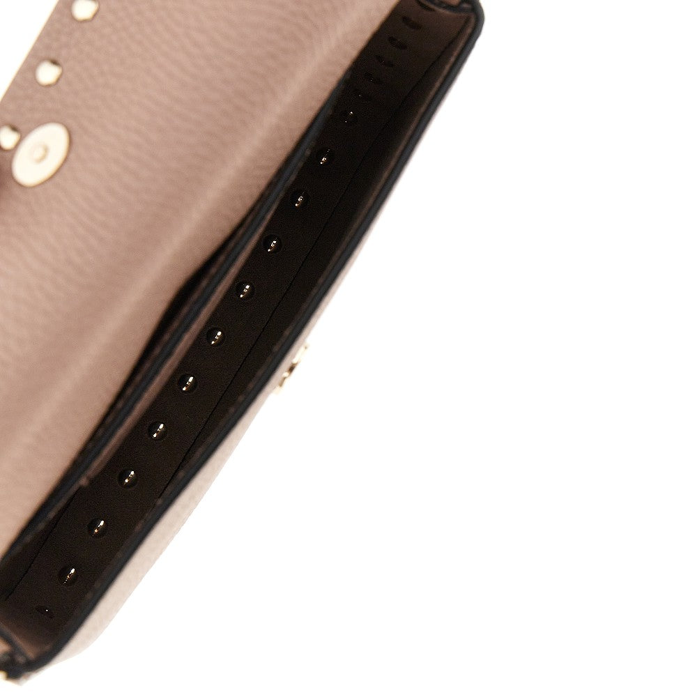 'Rockstud' grain leather mini bag